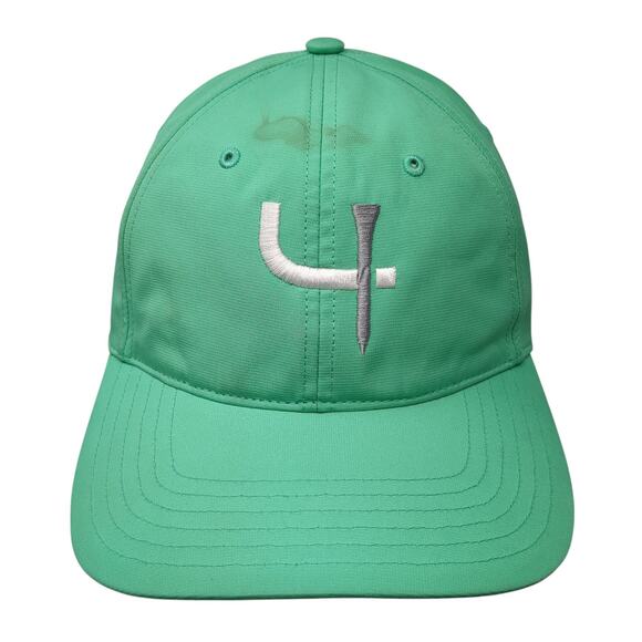 Adidas Golf Strapback Cap Green One Size Adjustable Embroidered 6 Panel - Picture 1 of 10